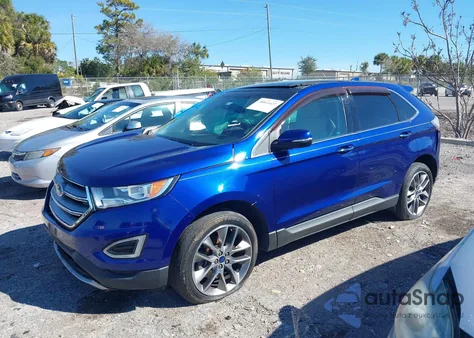 2015 Ford Edge Titanium из США, поврежденный, VIN 2FMTK3K80FBC02237